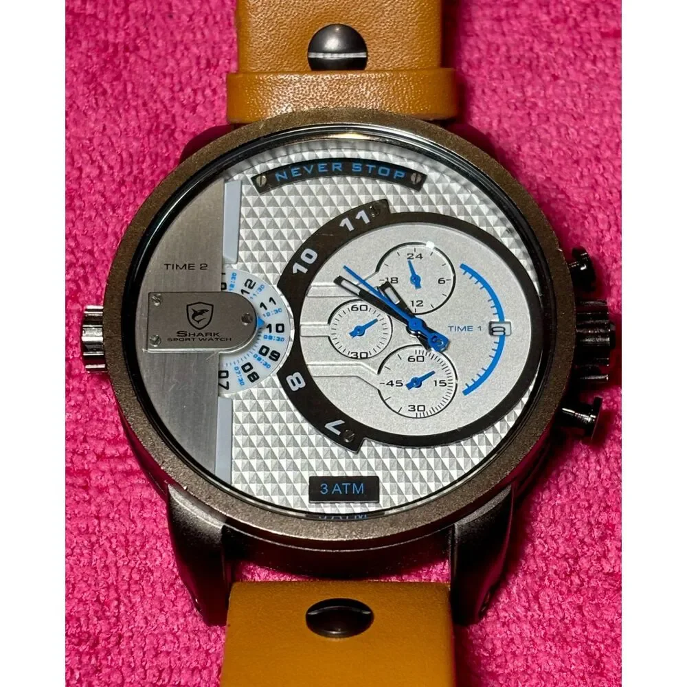 Shark Sport Dual Time Watch (QTM6)